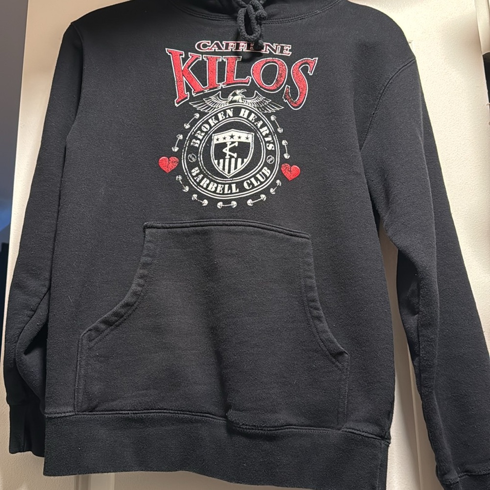 Caffeine and Kilos Broken Hearts Barbell Club Hoodie
